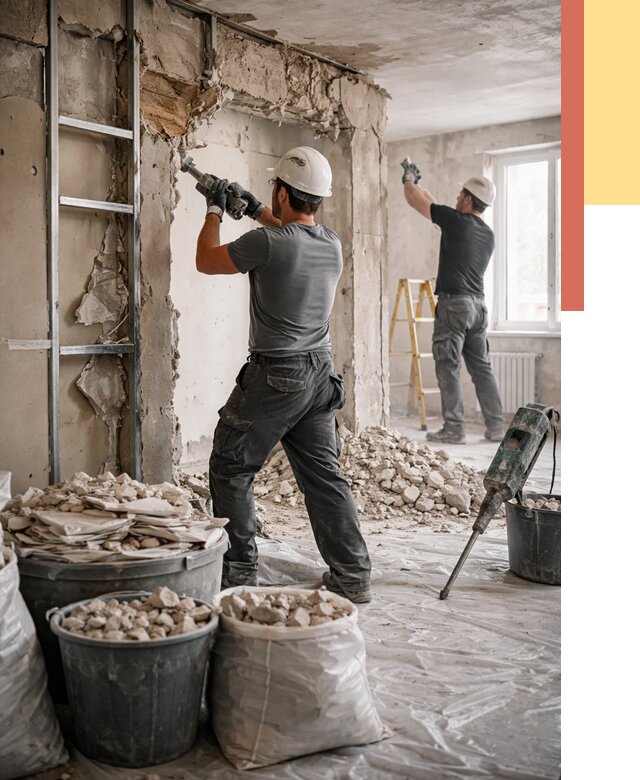 Демонтажные работы в Назарово от 2775 руб. — услуги и цена под ключ | ОТДЕЛОЧНИК-Нрв