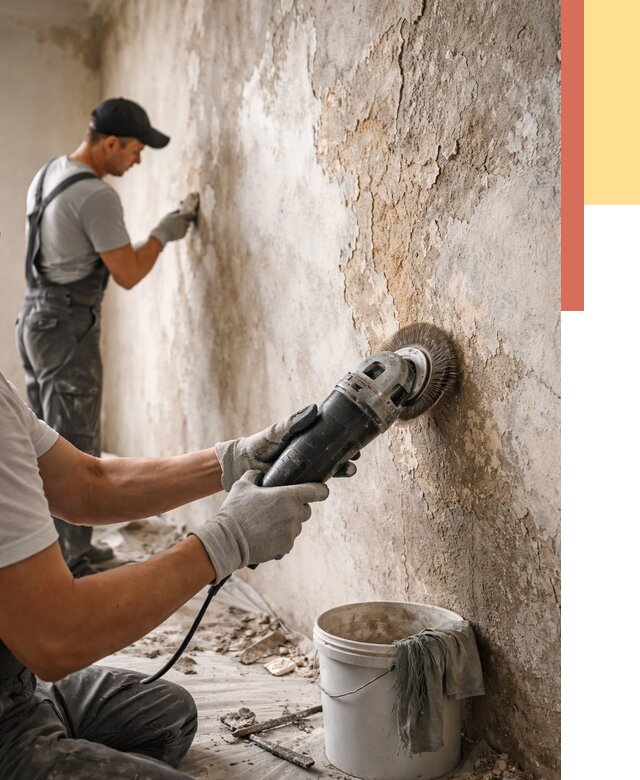 Снятие и удаление краски со стен в Назарово от 2158 руб. — ОТДЕЛОЧНИК-Нрв