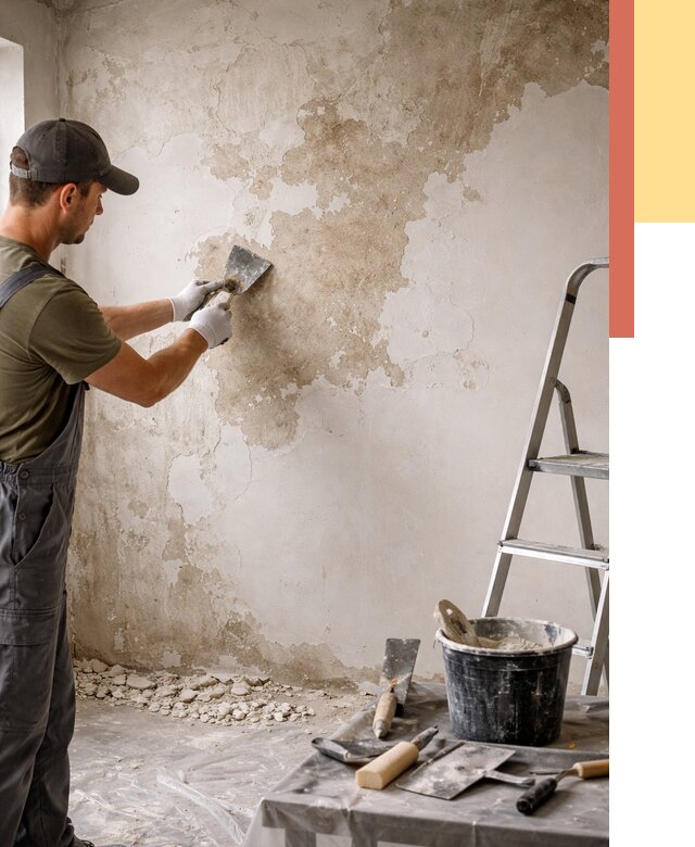 Снятие старой шпаклевки в Назарово от 1901 руб. — быстро и недорого | ОТДЕЛОЧНИК-Нрв