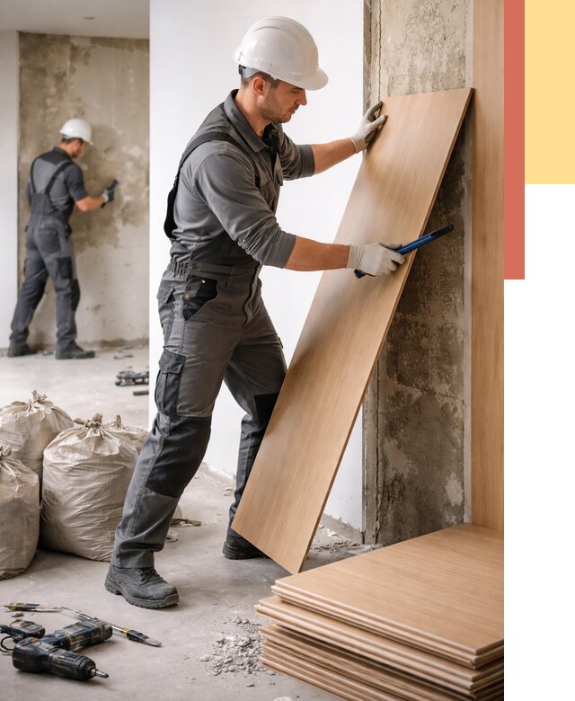 Демонтаж стеновых панелей в Назарово от 3597 руб. за м² быстро и недорого | ОТДЕЛОЧНИК-Нрв