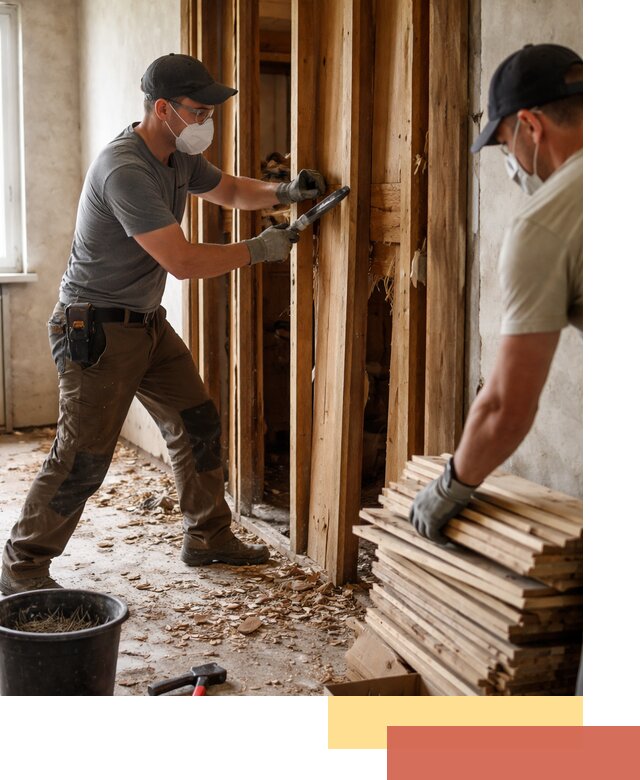 Демонтаж деревянных перегородок в Назарово быстро и аккуратно