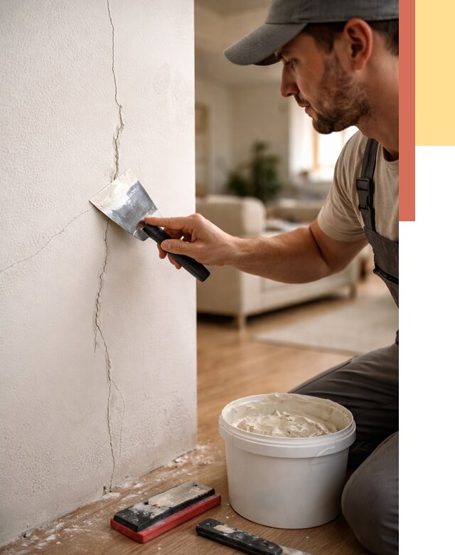 Заделка трещин и сколов в Назарово от 2518 руб. — быстро и недорого | ОТДЕЛОЧНИК-Нрв