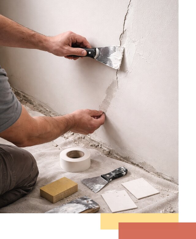 Заделка трещин и сколов в стенах и потолках в Назарово