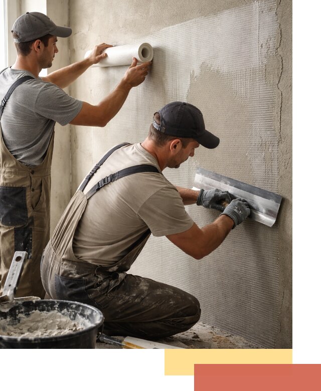 Армирование стен стеклосеткой в Назарово для прочной отделки