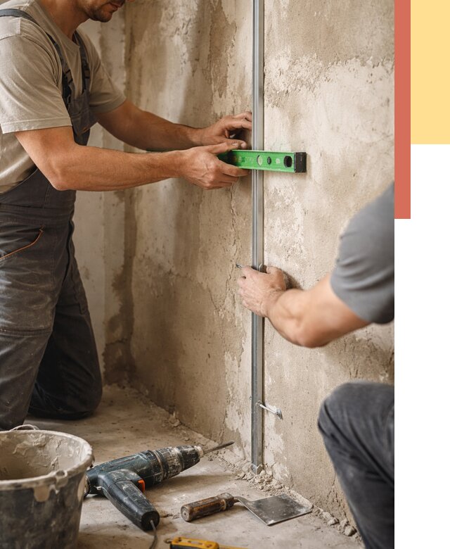 Установка штукатурных маяков в Назарово от 7195 руб. — быстро и недорого | ОТДЕЛОЧНИК-Нрв