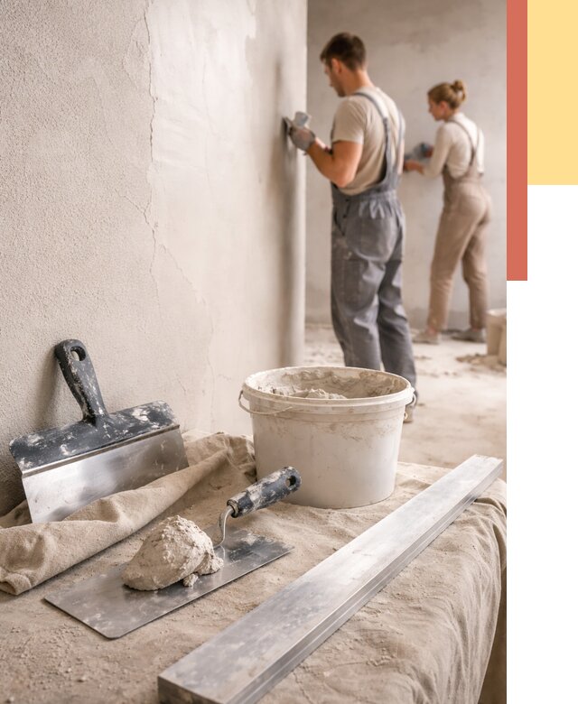 Штукатурка стен гипсовая в Назарово от 4625 руб/м2 — быстро и недорого | ОТДЕЛОЧНИК-Нрв