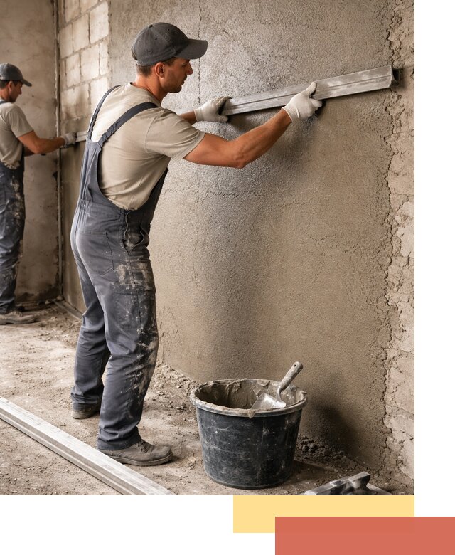 Штукатурка стен цементно-песчаная в Назарово профессионально