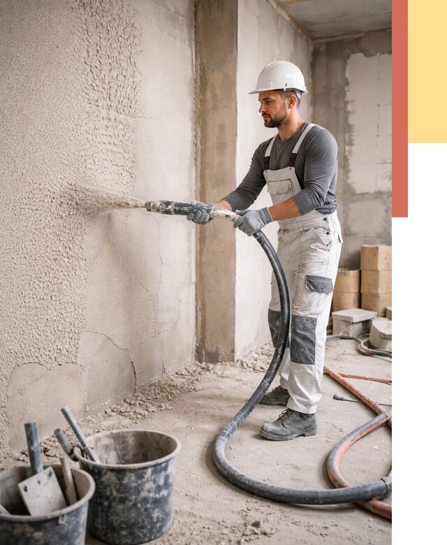 Машинная штукатурка стен в Назарово под ключ от 6681 руб./м2 | ОТДЕЛОЧНИК-Нрв