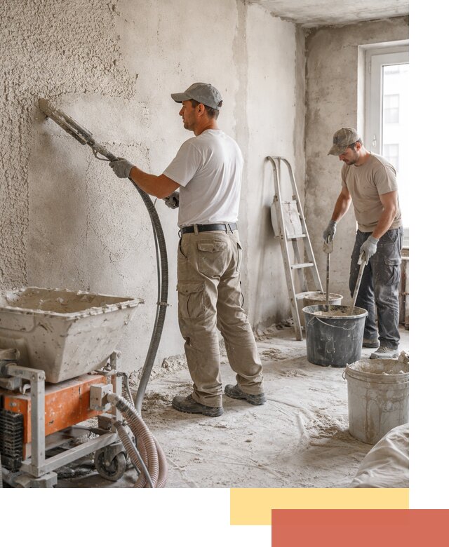 Машинная штукатурка стен в Назарово — быстро и качественно