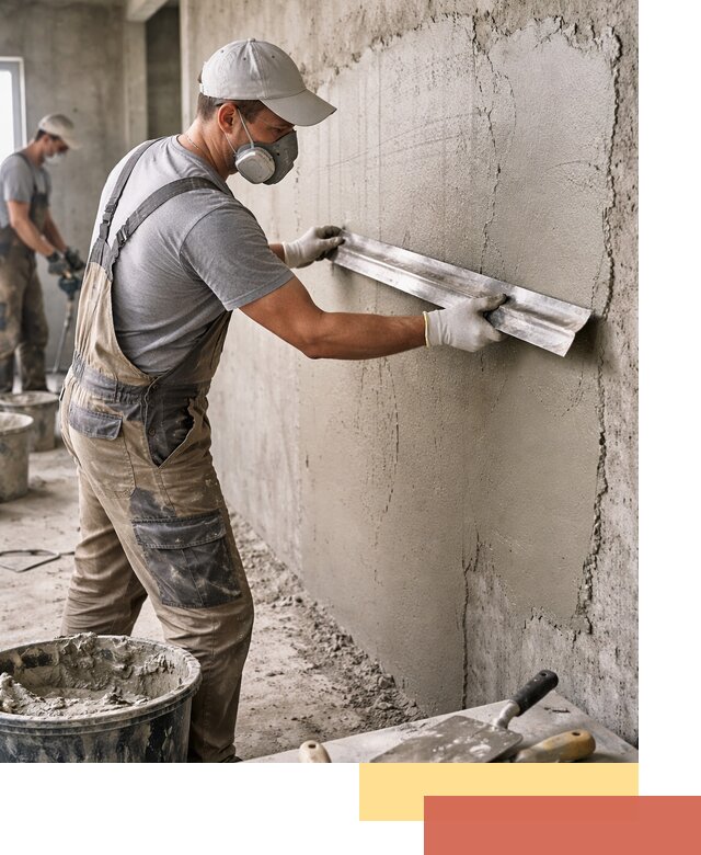 Штукатурка бетонных стен в Назарово качественно и долговечно