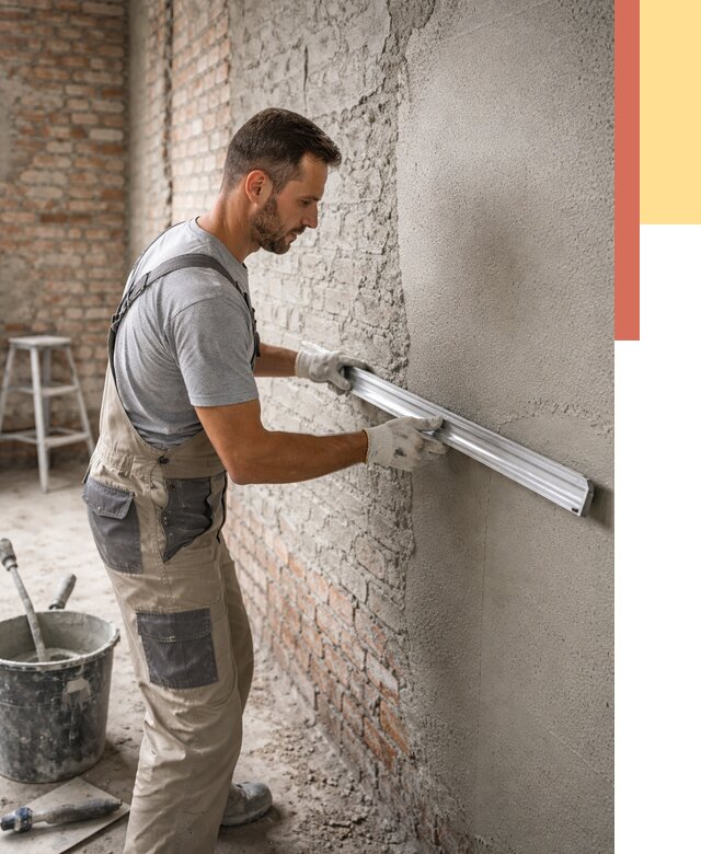 Штукатурка кирпичных стен в Назарово от 4625 руб/м2 — быстро и недорого | ОТДЕЛОЧНИК-Нрв