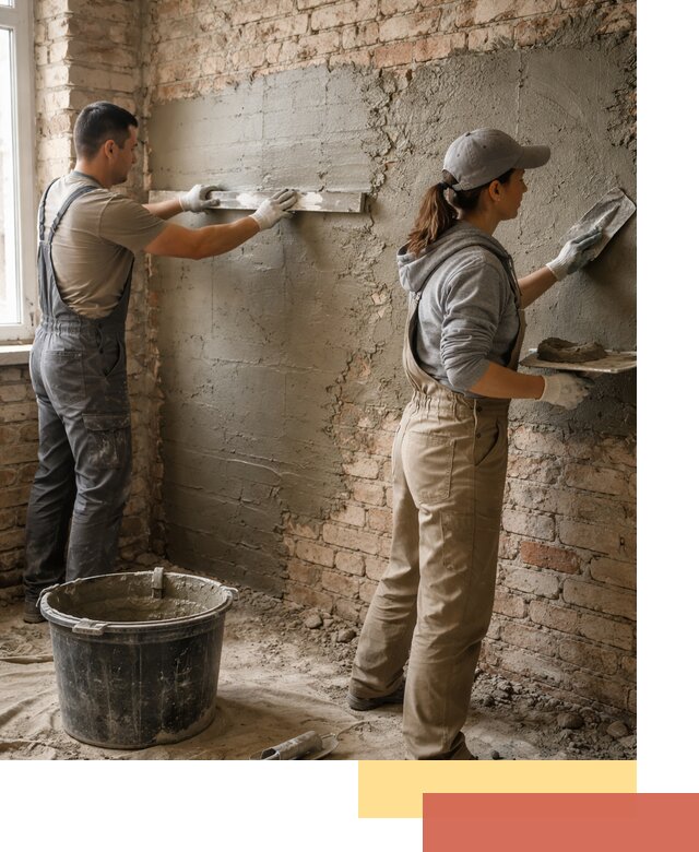 Штукатурка кирпичных стен в Назарово — качественно и надежно