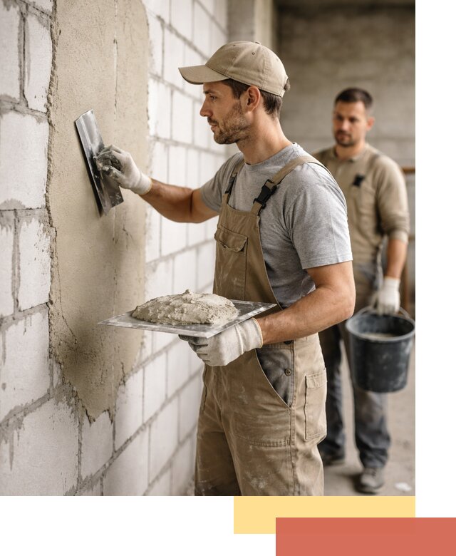 Штукатурка стен из газобетона в Назарово под ключ