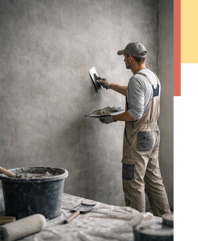 Декоративная штукатурка под бетон в Назарово от 2570 руб./м² — нанесение под ключ | ОТДЕЛОЧНИК-Нрв