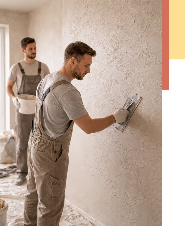 Фактурная штукатурка стен в Назарово от 4317 руб./м² — заказать под ключ | ОТДЕЛОЧНИК-Нрв