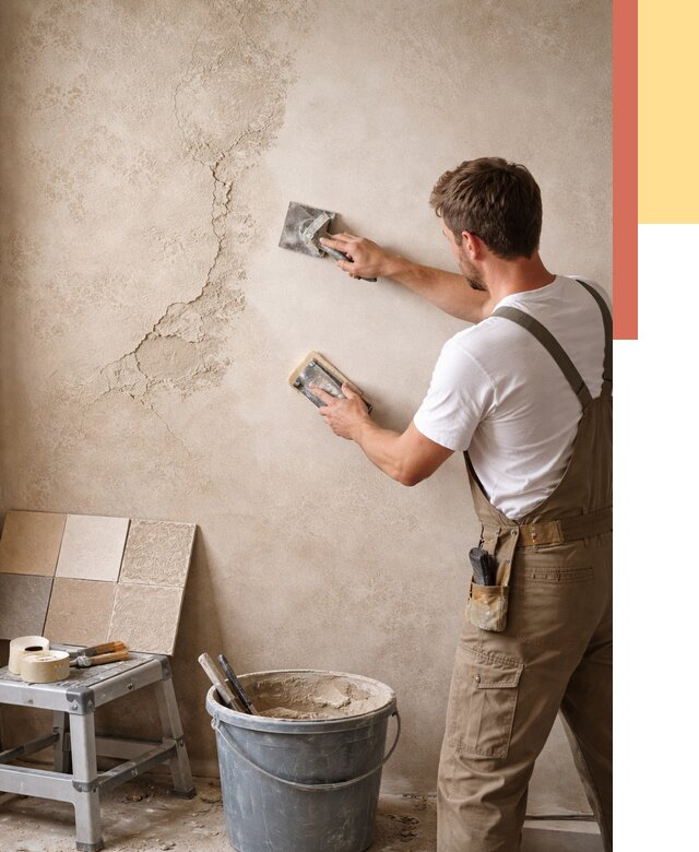 Ремонт декоративной штукатурки в Назарово от 4625 руб. под ключ | ОТДЕЛОЧНИК-Нрв