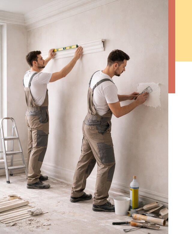 Монтаж лепнины на стены в Назарово от 4625 руб. — недорого, быстро | ОТДЕЛОЧНИК-Нрв