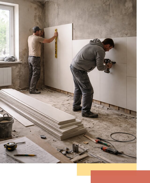 Монтаж ПВХ панелей на стены в Назарово качественно и быстро