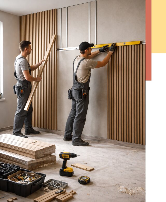 Монтаж реечных панелей на стены в Назарово от 1233 руб. — быстро и недорого | ОТДЕЛОЧНИК-Нрв