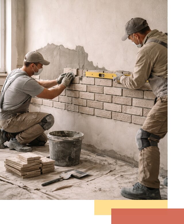 Монтаж декоративного кирпича профессионально в Назарово