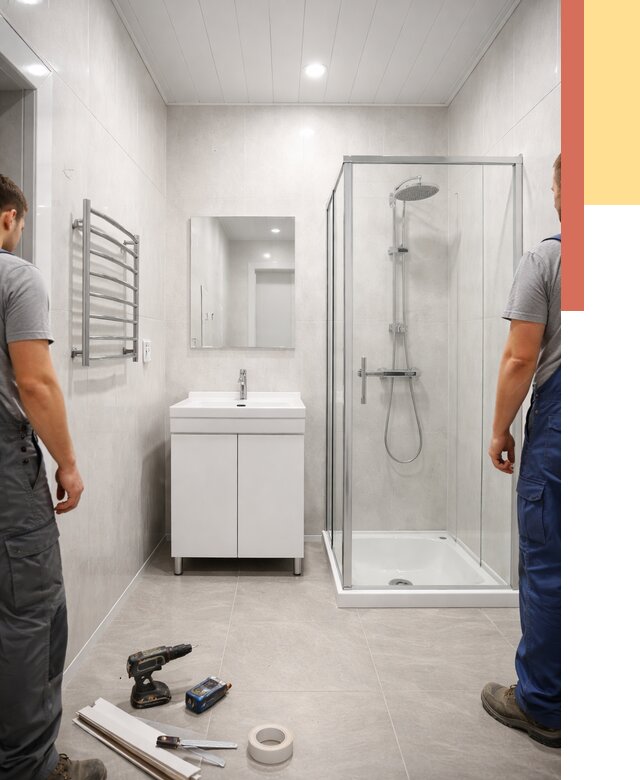 Отделка ванной комнаты панелями ПВХ в Назарово от 4625 руб. за м2 | ОТДЕЛОЧНИК-Нрв