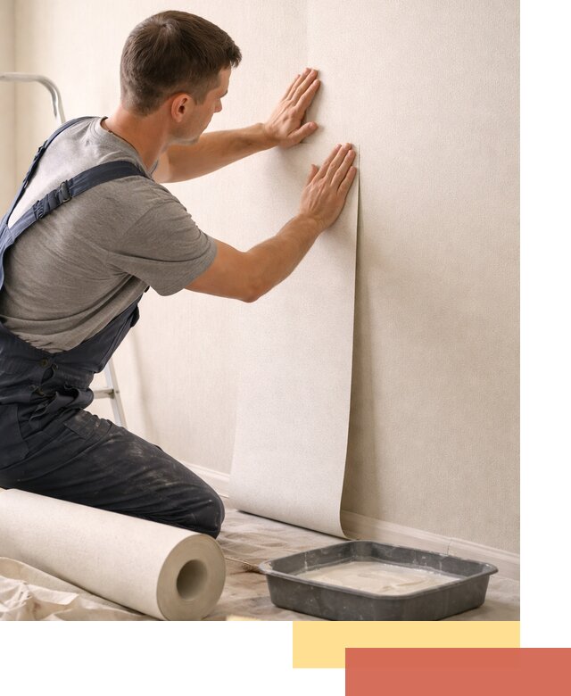 Поклейка флизелиновых обоев в Назарово качественно и быстро