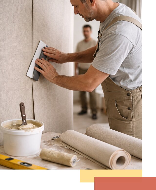 Поклейка текстильных обоев в Назарово профессионально и аккуратно