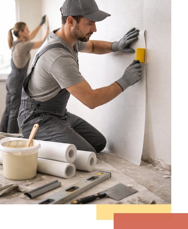 Поклейка стеклообоев профессионально в Назарово