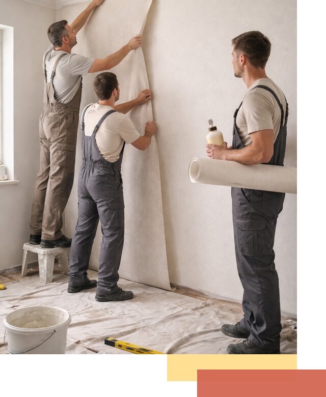 Оклейка стен обоями в Назарово — качественно и профессионально