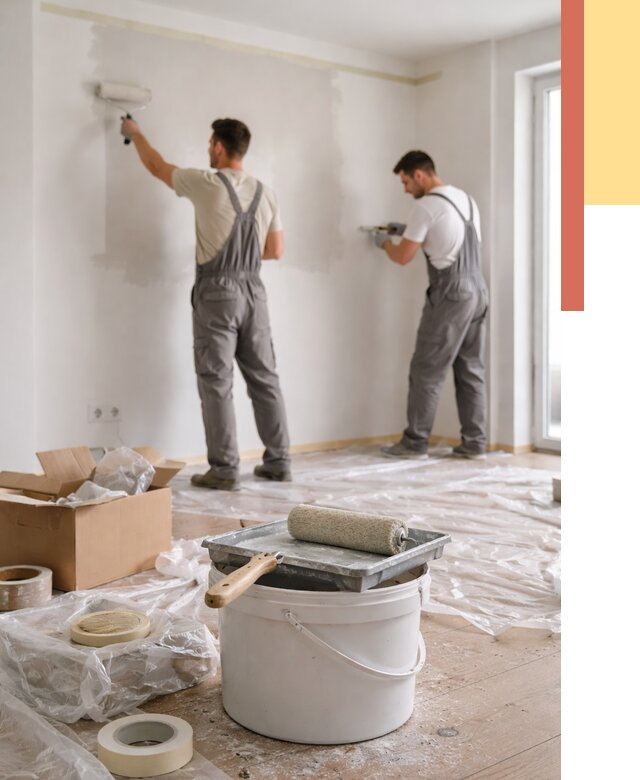 Покраска стен в квартире в Назарово от 2570 руб/м2 — быстро и недорого | ОТДЕЛОЧНИК-Нрв