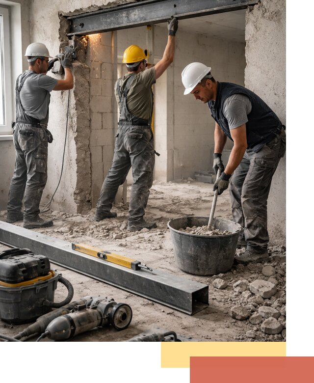 Создание проемов в стенах и несущих конструкциях в Назарово