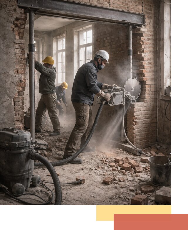 Прорезка проема в стене под дверной или оконный проем в Назарово