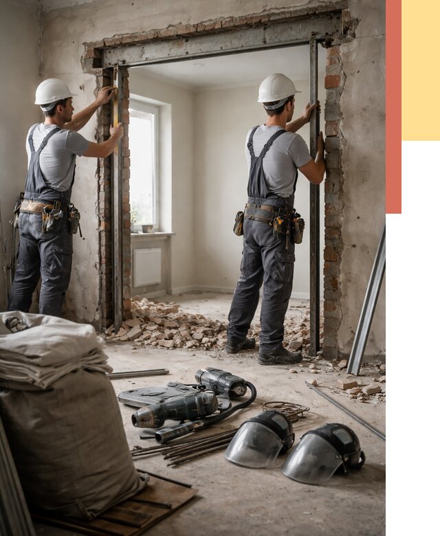 Расширение дверного проема в Назарово от 12848 руб. под ключ | ОТДЕЛОЧНИК-Нрв