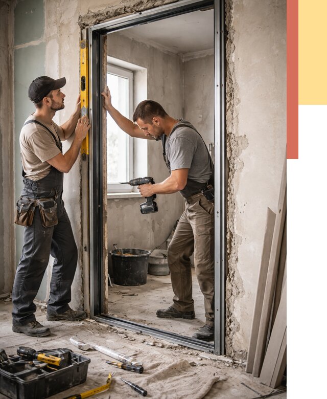 Закладка дверного проема в Назарово от 3597 руб. — быстро и недорого | ОТДЕЛОЧНИК-Нрв