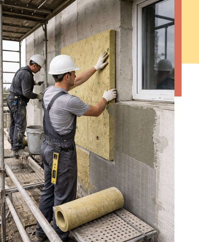 Утепление стен в Назарово от 4420 руб. под ключ — быстро и недорого | ОТДЕЛОЧНИК-Нрв