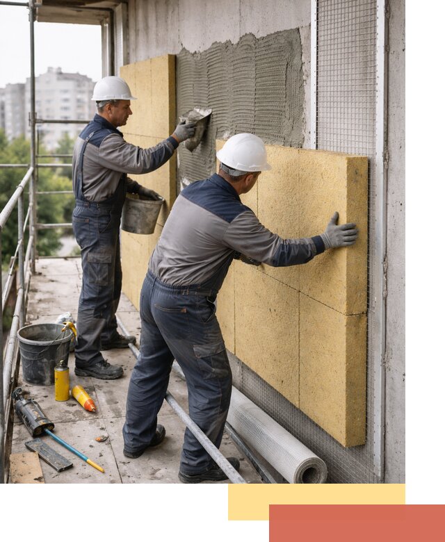 Утепление стен зданий и домов в Назарово качественно и надежно