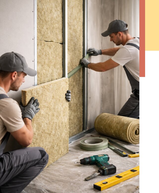 Шумоизоляция стен в Назарово под ключ от 1901 руб. | ОТДЕЛОЧНИК-Нрв