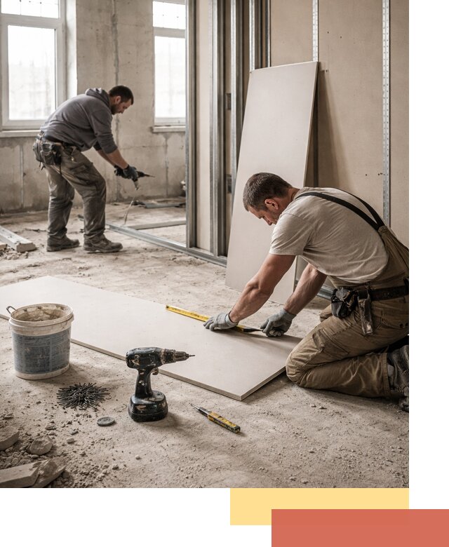 Кладка перегородок из ПГП под ключ в Назарово