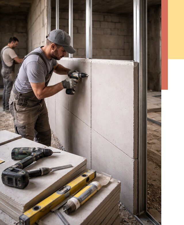 Кладка влагостойких перегородок ПГП в Назарово от 1233 руб. под ключ | ОТДЕЛОЧНИК-Нрв