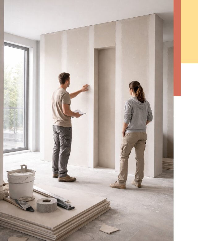 Зонирующая перегородка из гипсокартона в Назарово от 2878 руб. под ключ | ОТДЕЛОЧНИК-Нрв