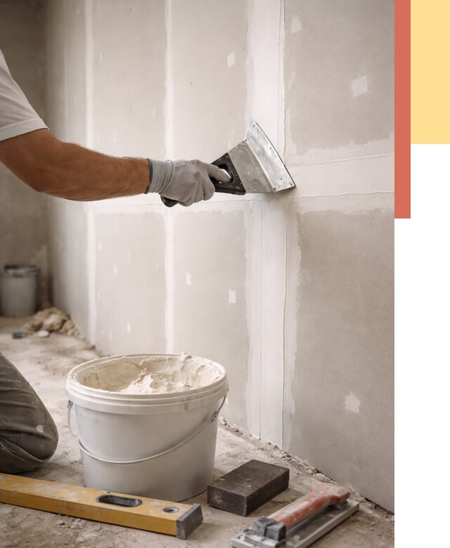 Шпаклевка перегородок из гипсокартона в Назарово от 2570 руб. — услуги ОТДЕЛОЧНИК-Нрв