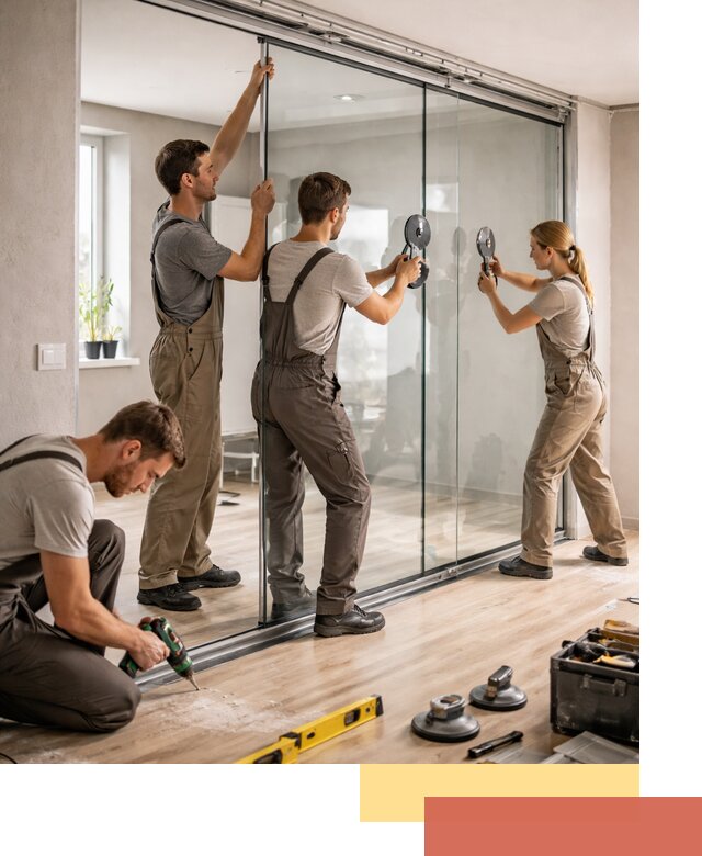 Изготовление стеклянных перегородок на заказ в Назарово