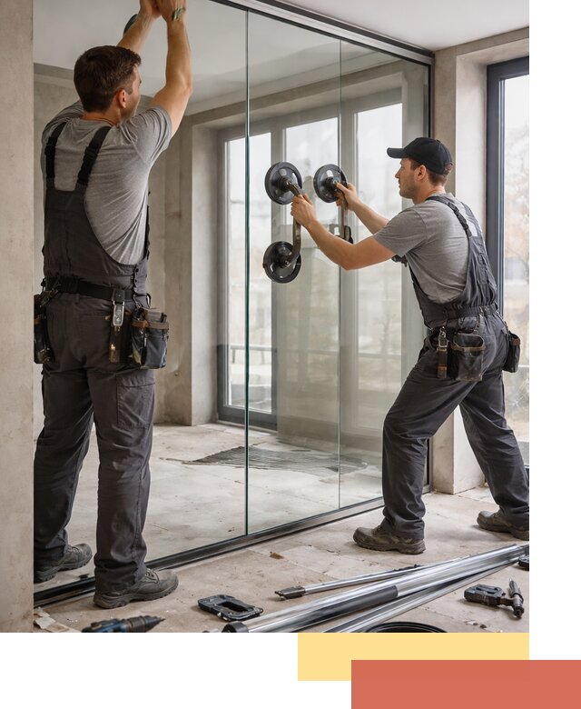 Цельностеклянные перегородки под ключ в Назарово