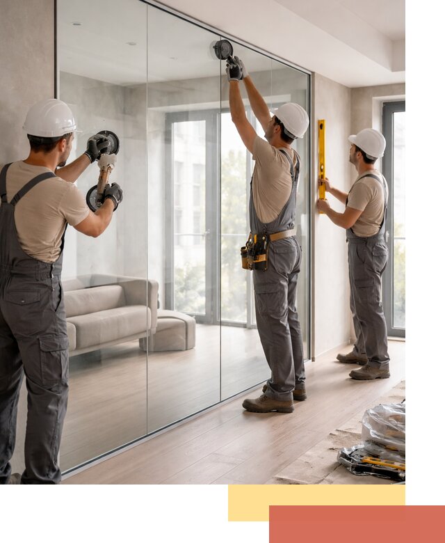 Перегородки из закаленного стекла в Назарово для офисов и квартир