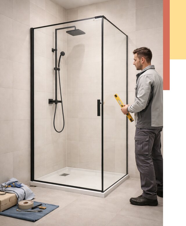 Стеклянные перегородки для душа в Назарово от 12848 руб. | Монтаж под ключ — ОТДЕЛОЧНИК-Нрв