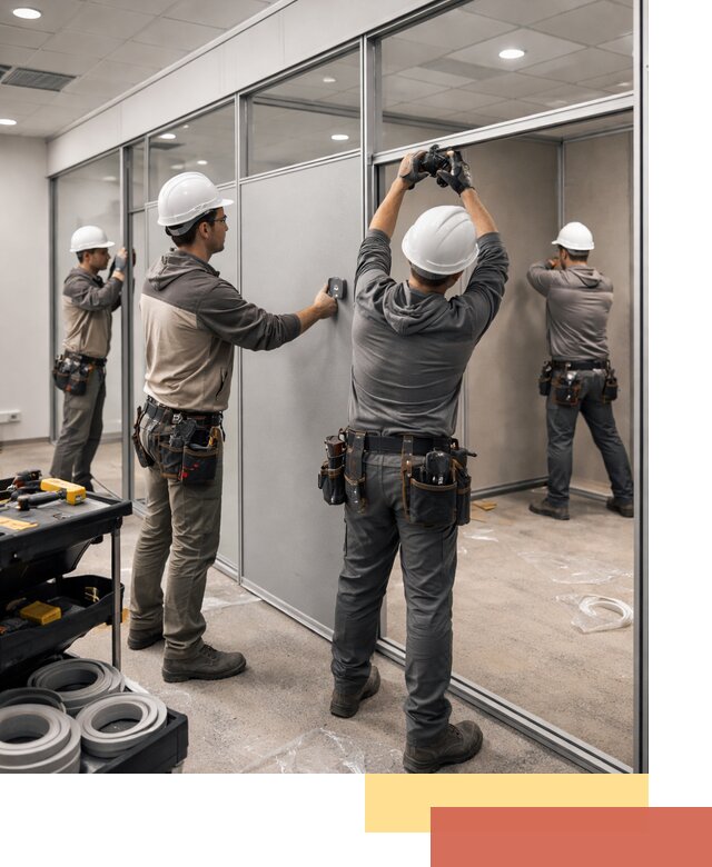 Мобильные офисные перегородки под ключ в Назарово