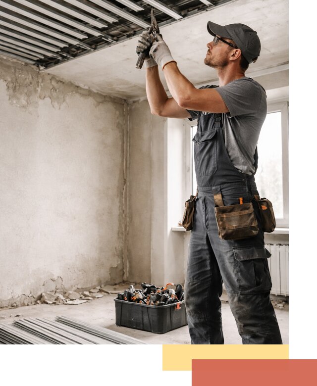 Демонтаж реечного потолка в Назарово быстро и аккуратно