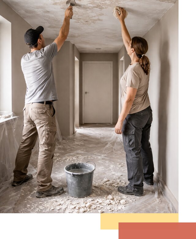 Удаление побелки с потолка в Назарово — быстро и аккуратно