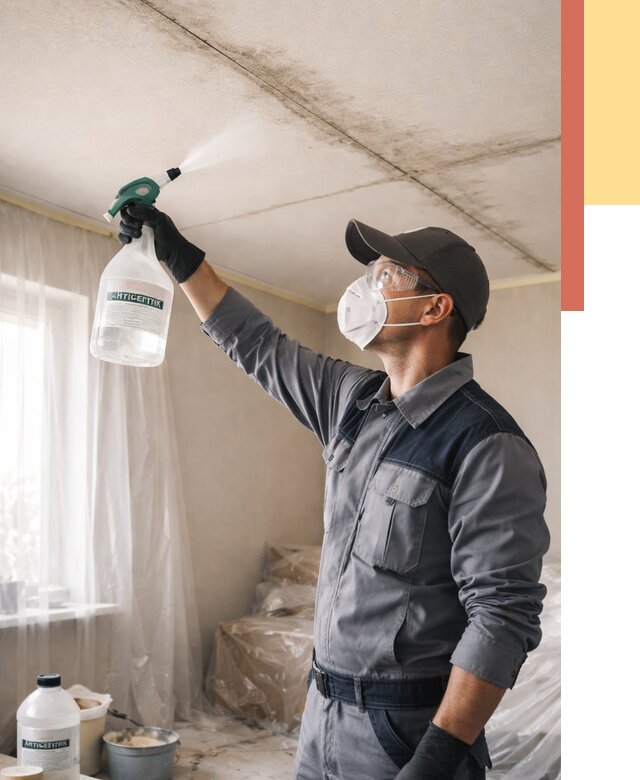 Антисептическая обработка потолка в Назарово от 2570 руб. | ОТДЕЛОЧНИК-Нрв