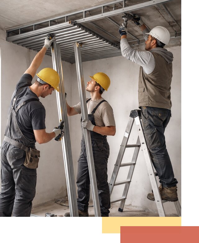 Монтаж реечного потолка под ключ в Назарово